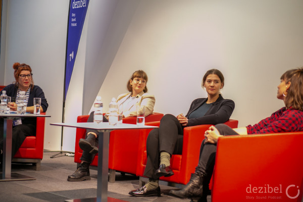 Diskussions-Panel der Schweizer Podcast-Konferenz